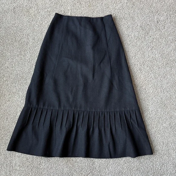 Marc Jacobs Black Wool A-Line Skirt - Picture 1 of 9